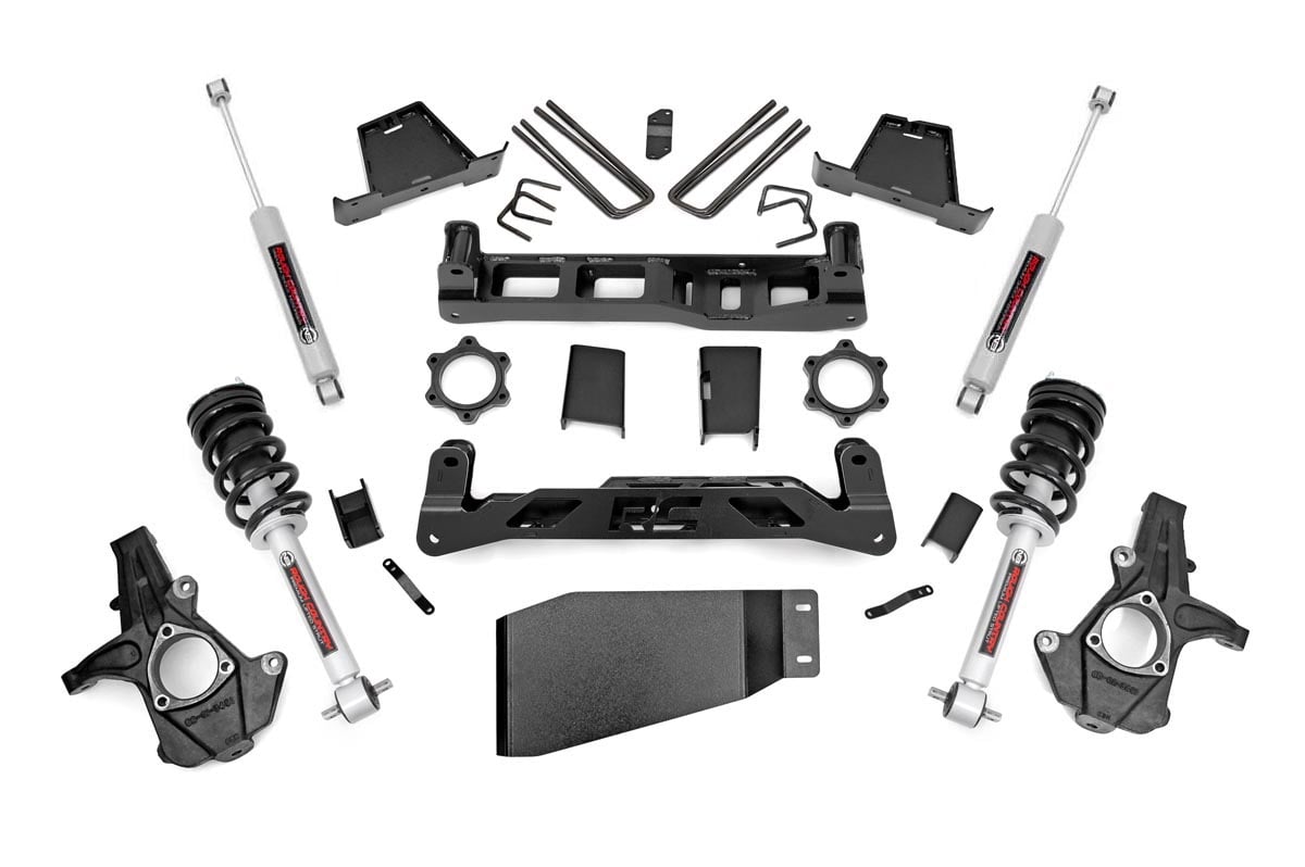 GMC Sierra 1500 Suspension Lift Kit - Rough Country - 7.5 Inch Lift Kit | N3 Struts - '07-'13